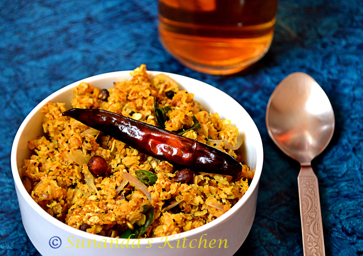 Healthy Oats Upma Recipes from Sunanda's Kitchen
