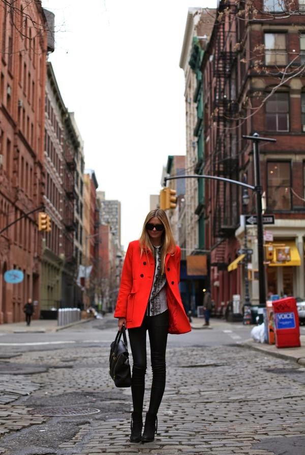 red street style