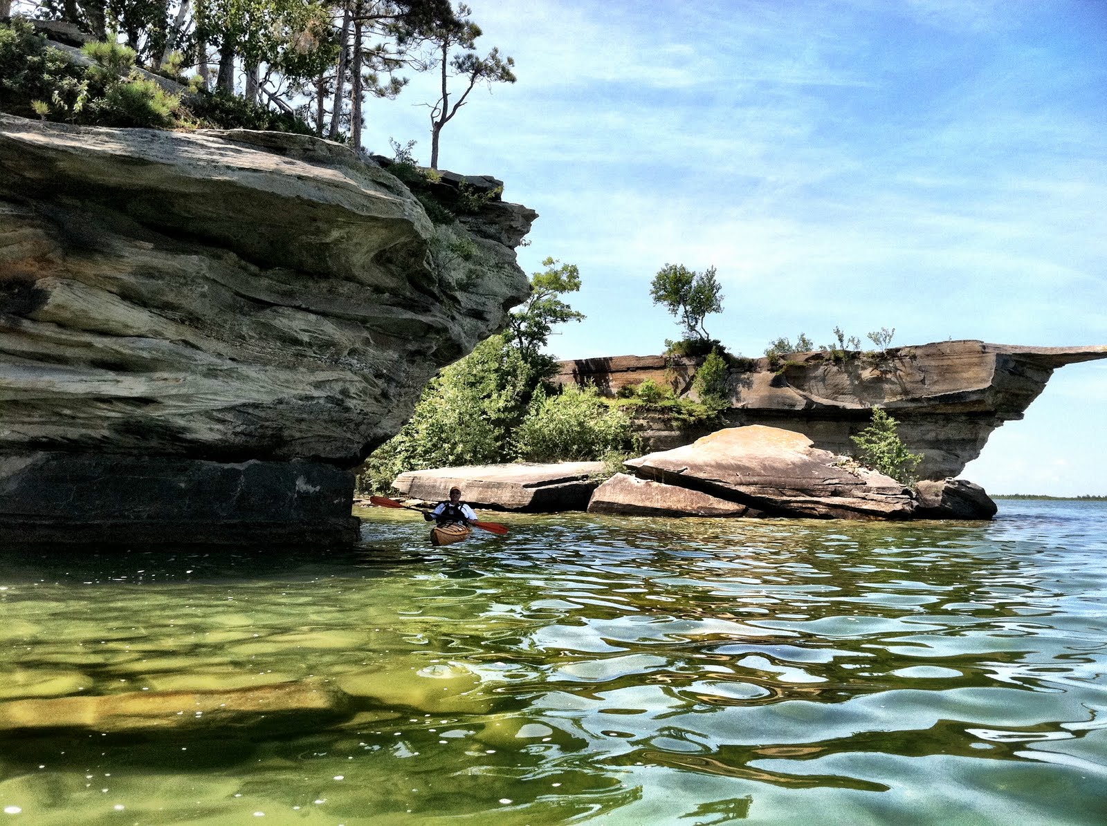 world places Turnip Rock Port Austin Michigan
