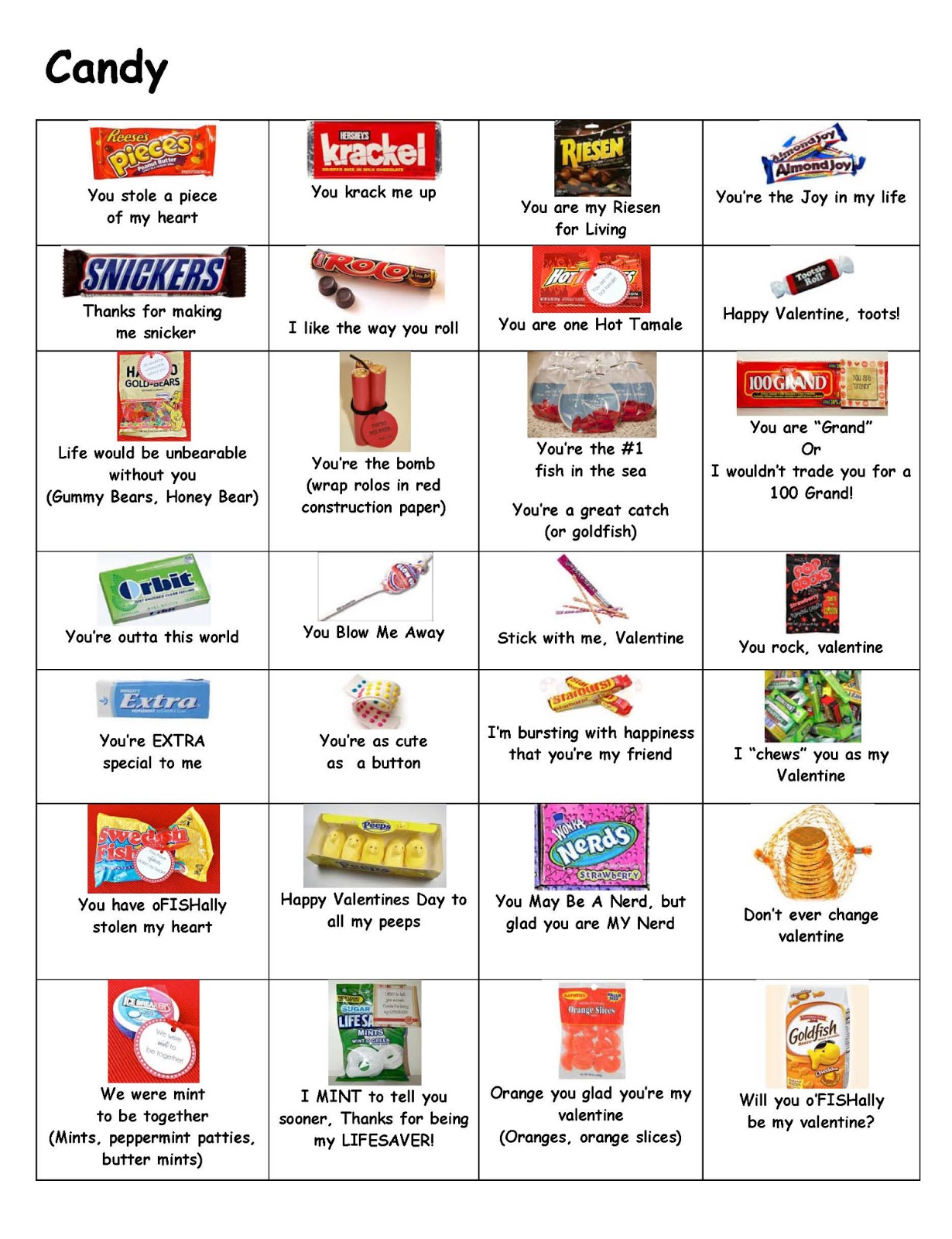 School Stuff on Pinterest | Candy Bar Sayings, Candy Sayings and Candy Bars