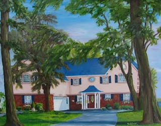 Kath Schifano Kathy Painting house portrait Cayuga Island NIagara Falls