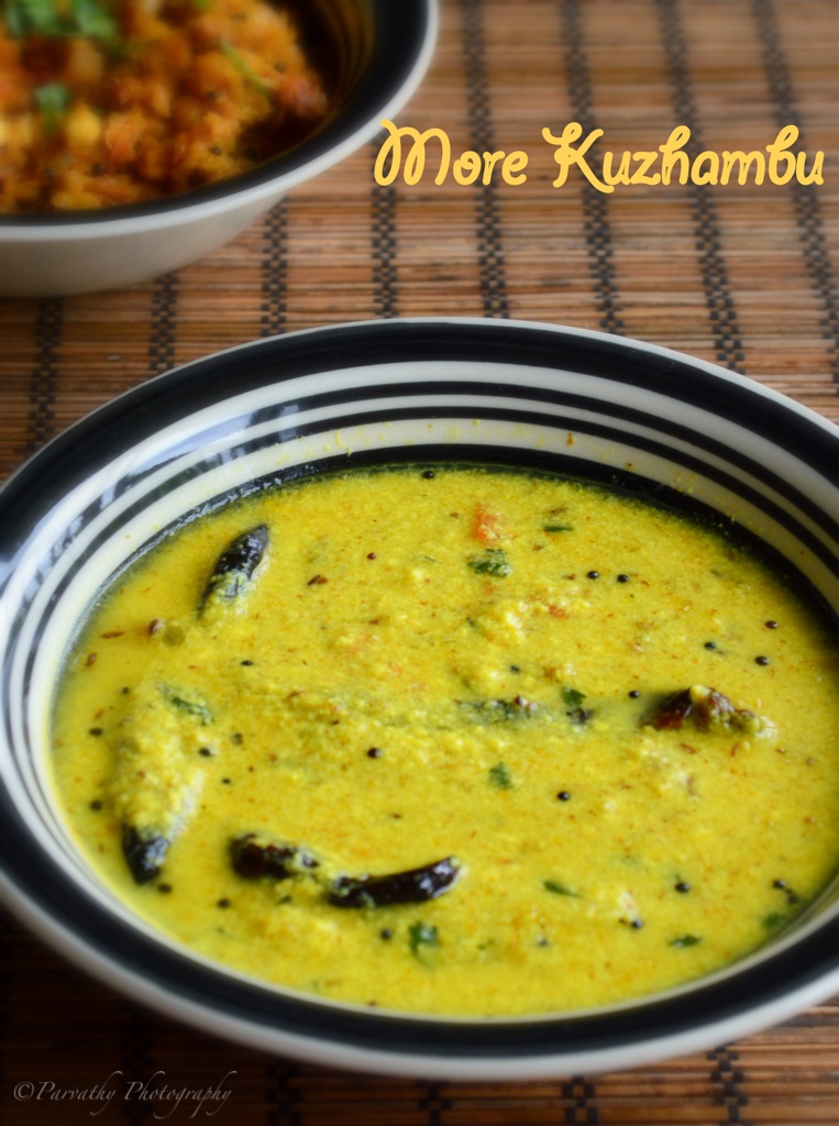 Paru's Kitchen More Kuzhambu Mor Kuzhambu Butter milk Curry