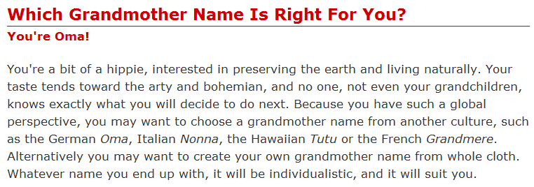 What are some cool names to call a grandmother?