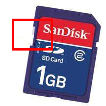 how to lock sd card