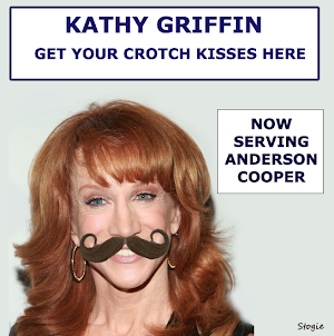 Kathy Griffin, Classless Creep Kisses Cooper's Crotch