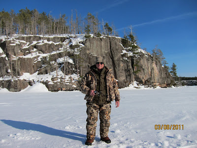 ice fishing with Henry