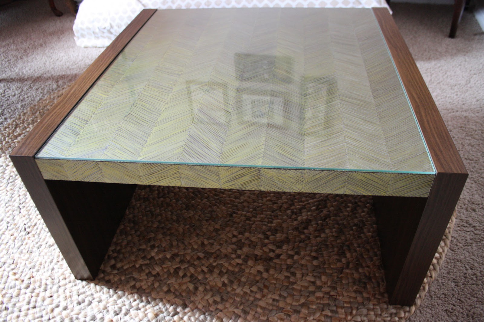 DIY ikea coffee table updated