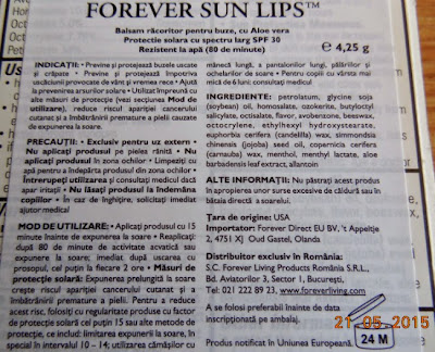 Forever Sun Lips mod de utilizare