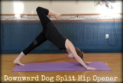 down dog split hip