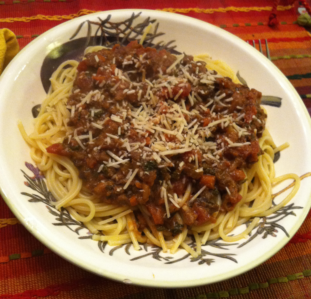 minxeats recipes, recaps, and restaurant reviews Mushroom Bolognese