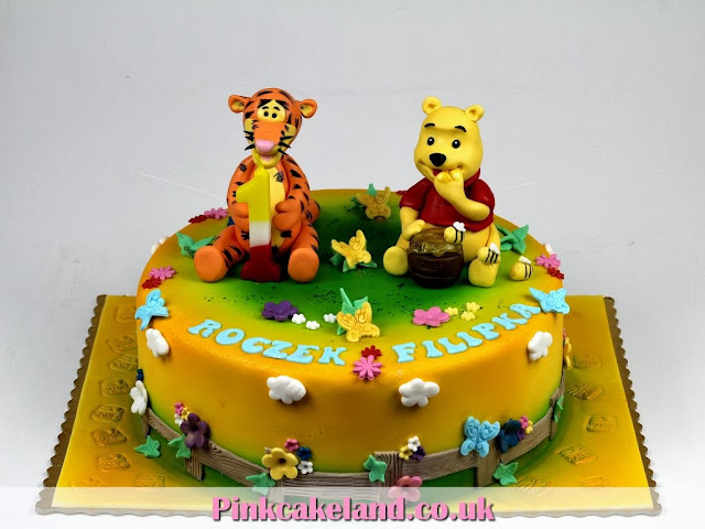 Winnie the Pooh and Tiger Birthady Cake in Chelsea, London