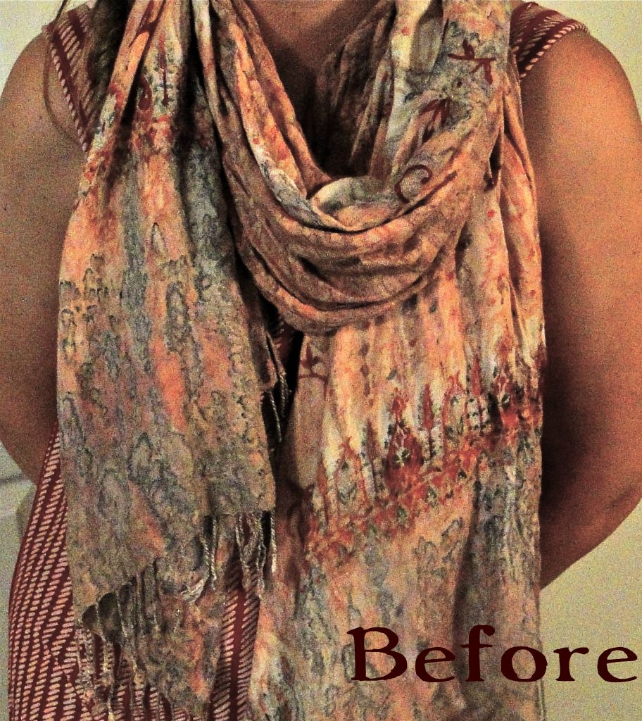 Domestically Modern Infinity Scarf from Regular Old Scarf