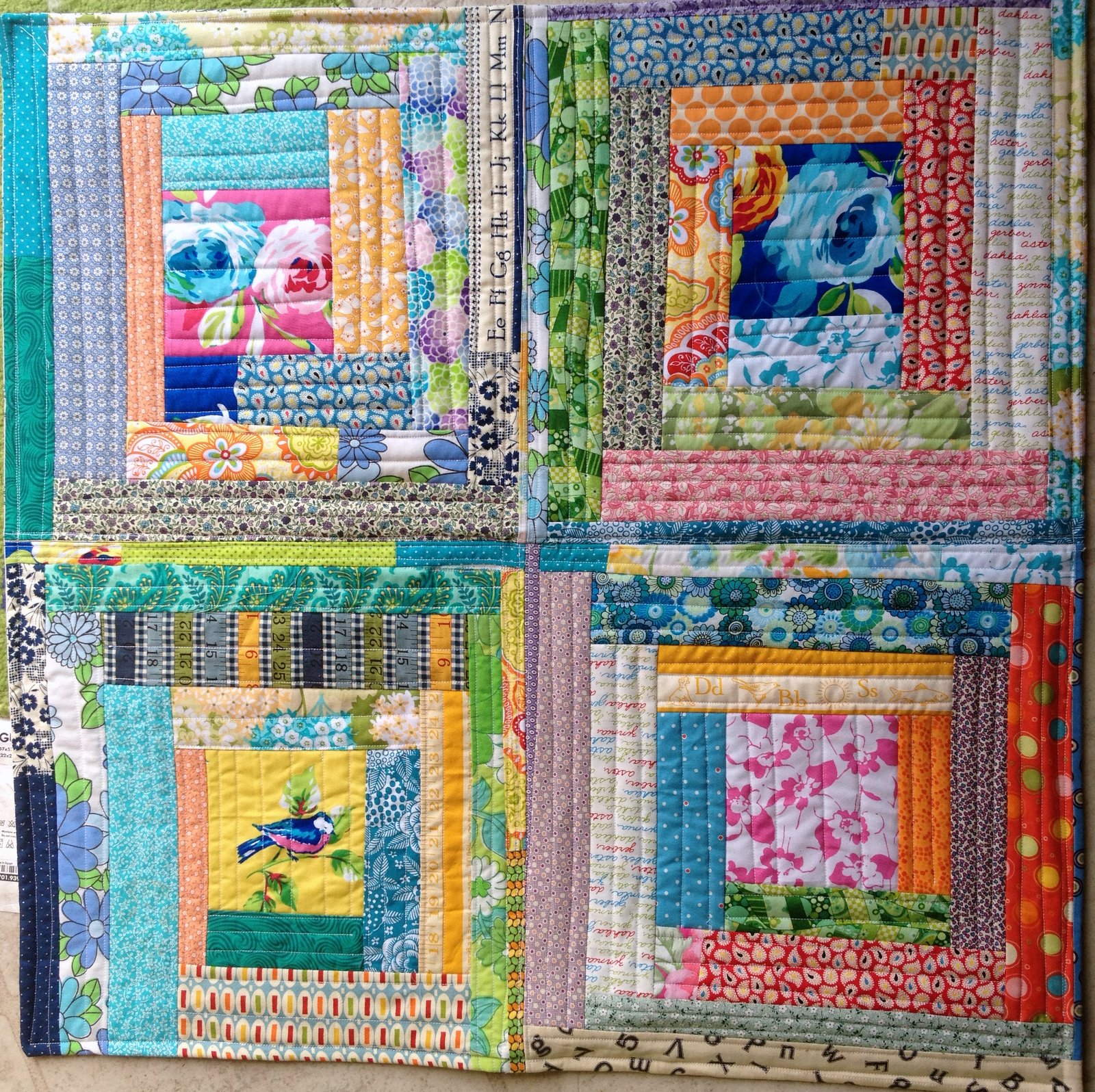 Quilted Cupcake A New (to me) Quilt As You Go Technique