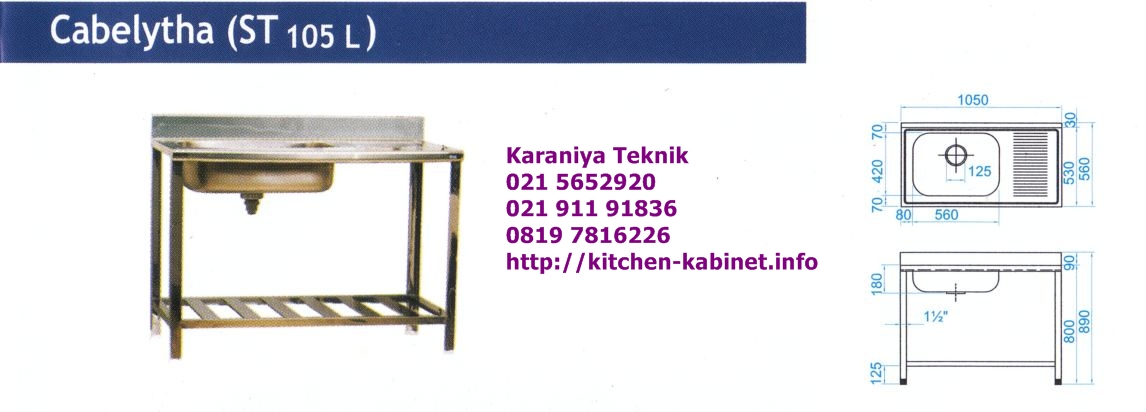 Kitchen Sink Portable Cabelytha ( ST 105 L )