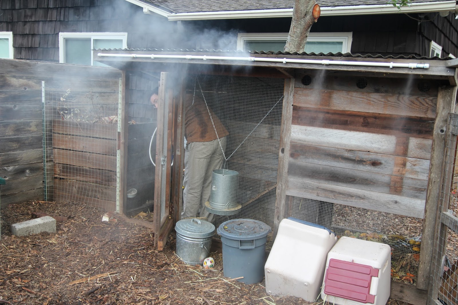 Nicolle's Originals Plumbing the Chicken Coop Part 5 The Mister System