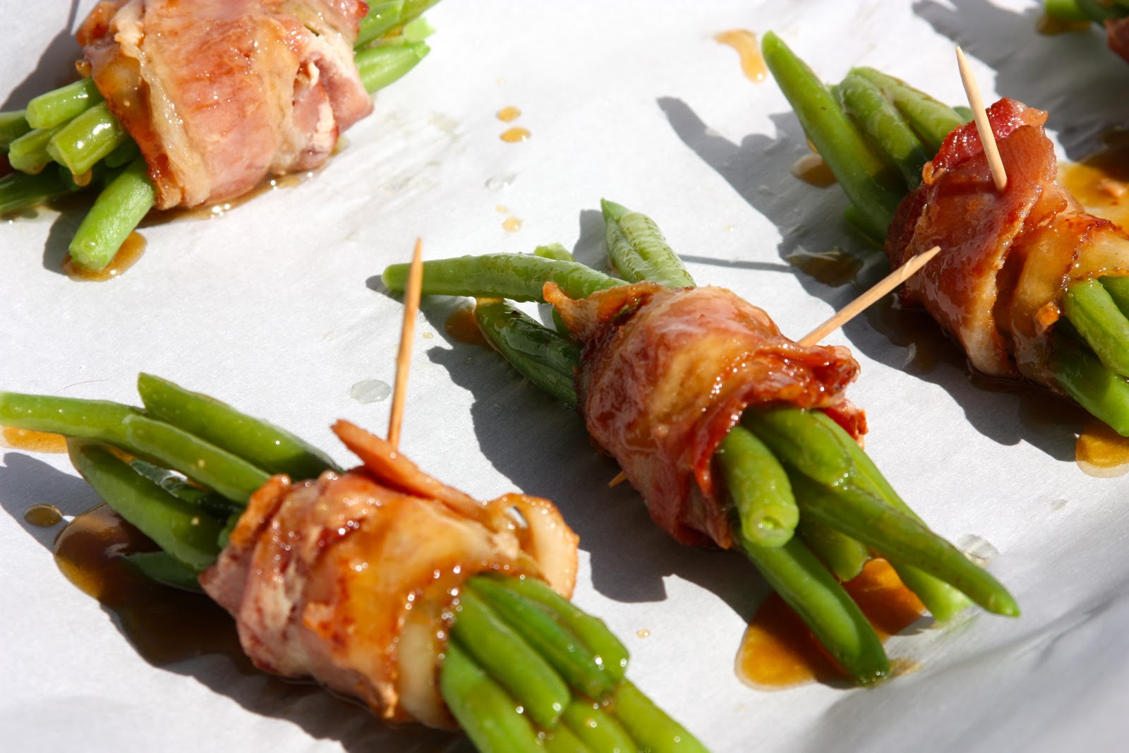My Recipe Box Bacon Wrapped Green Bean Bundles