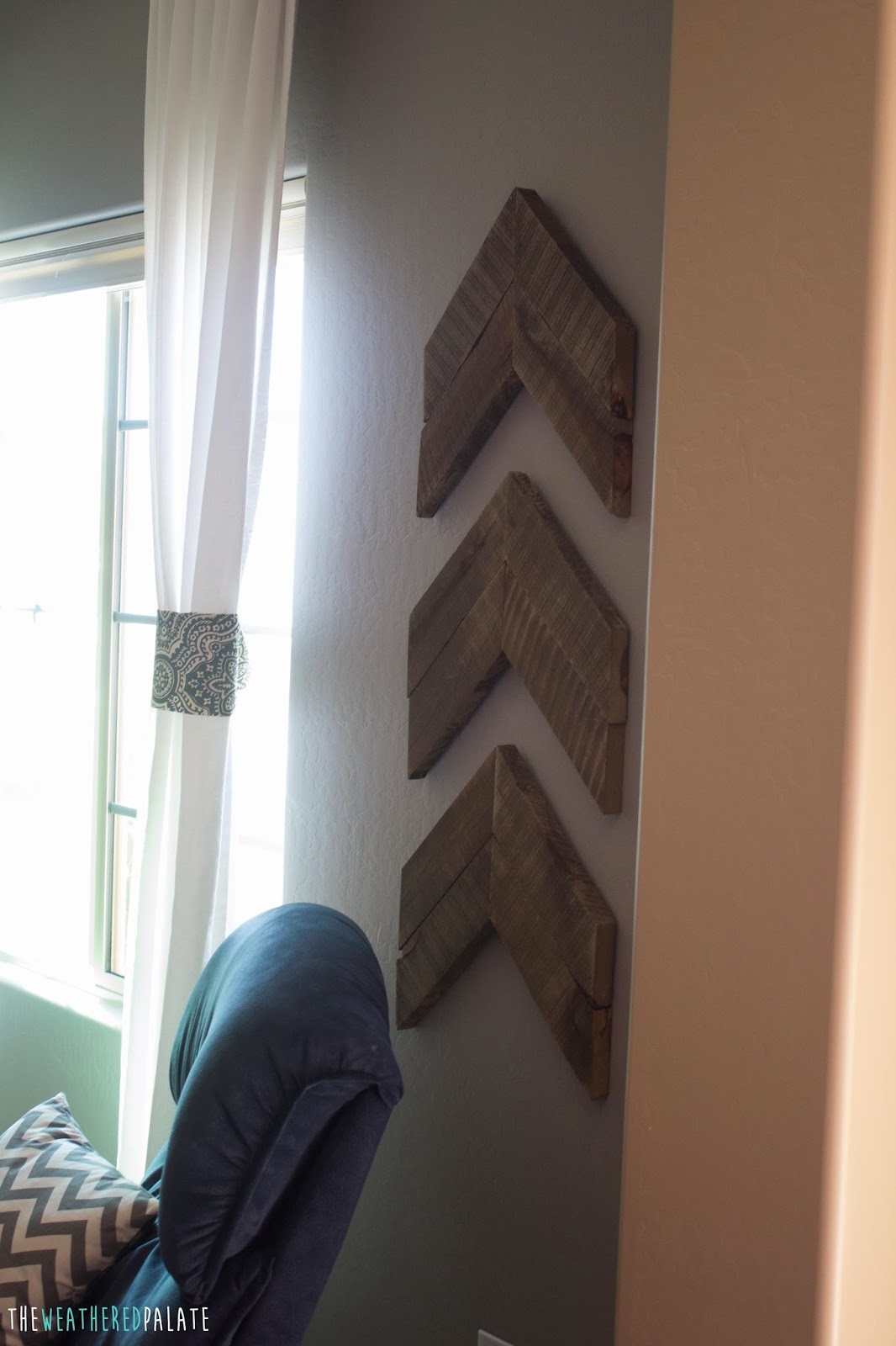 DIY Chevron Wall Art The Weathered Palate