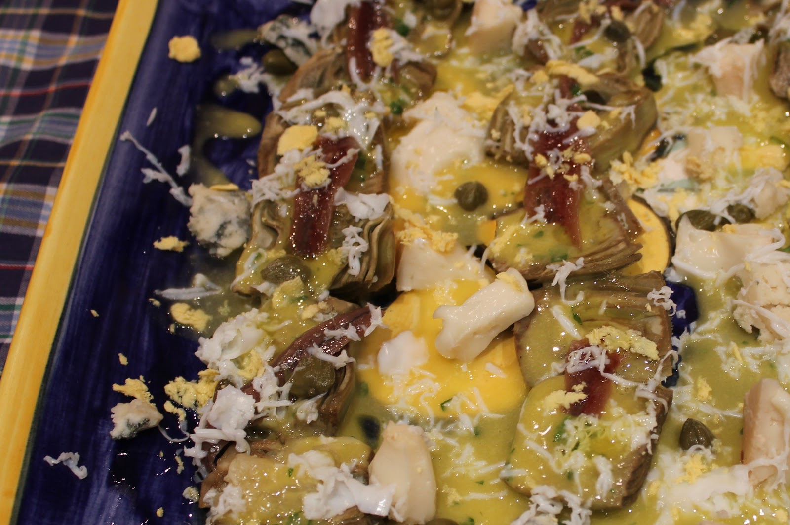 Mi puchero: Ensalada de alcachofas con anchoas o verde que te quiero verde