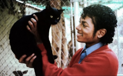Olha o gatinho'' do Michael! Michael+Jackson