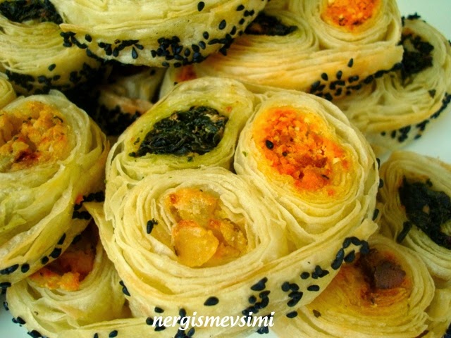 nergismevsimi RENKLİ RULO BÖREK