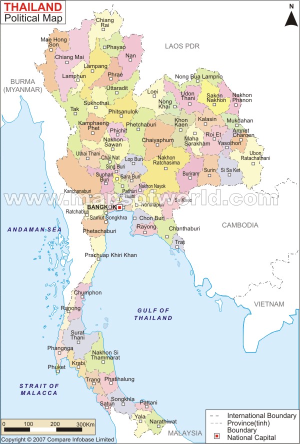boom thailand: Thailand map