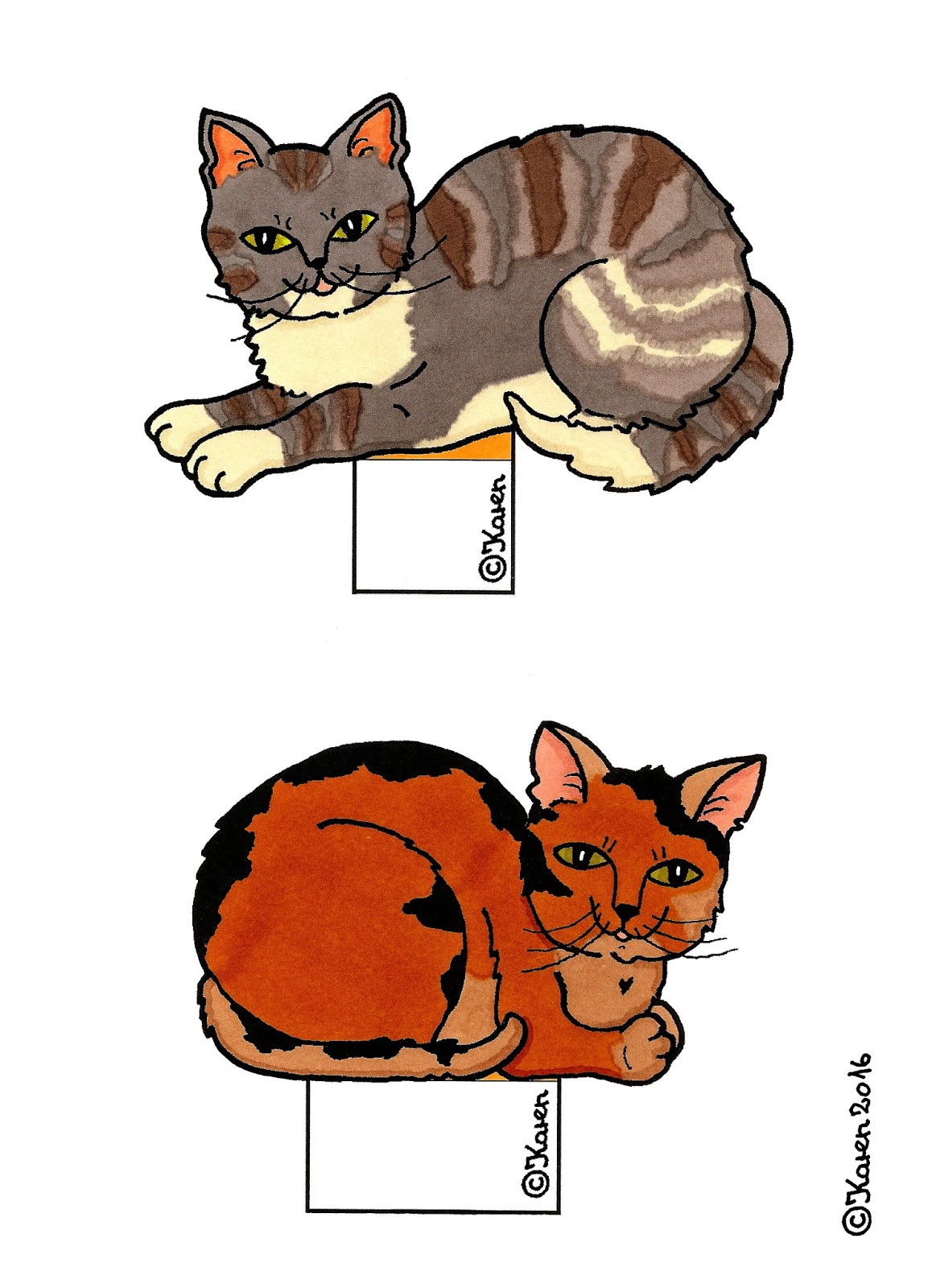Cats Cut-outs Sheets.
