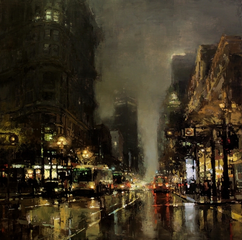 22-Crossing-Market-Jeremy-Mann-Figurative-Painting-in-Cityscapes-Oil-Paintings-www-designstack-co