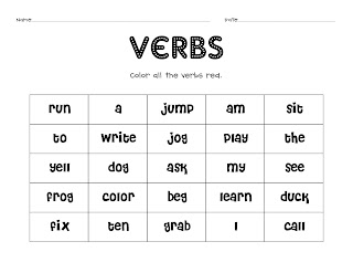 Verb Worksheets Kids Learning Station First Grade Verb Worksheets
