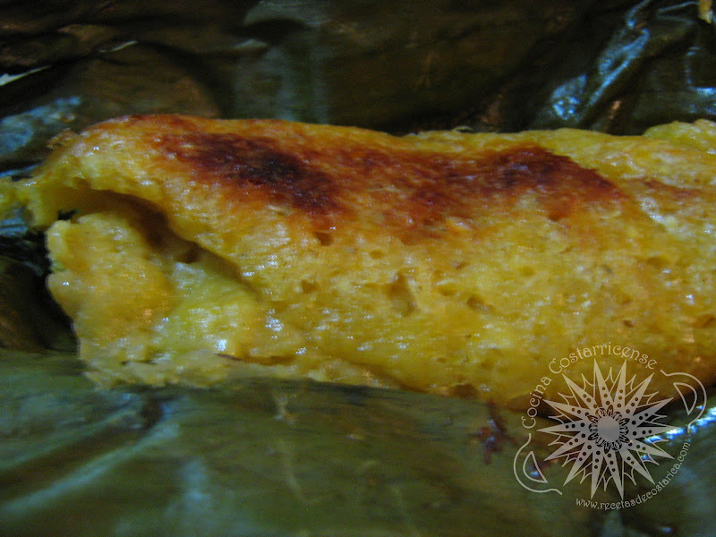 Cocina Costarricense tamal de elote al horno