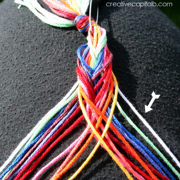 Capital B Easy Braided Chevron Friendship Bracelet