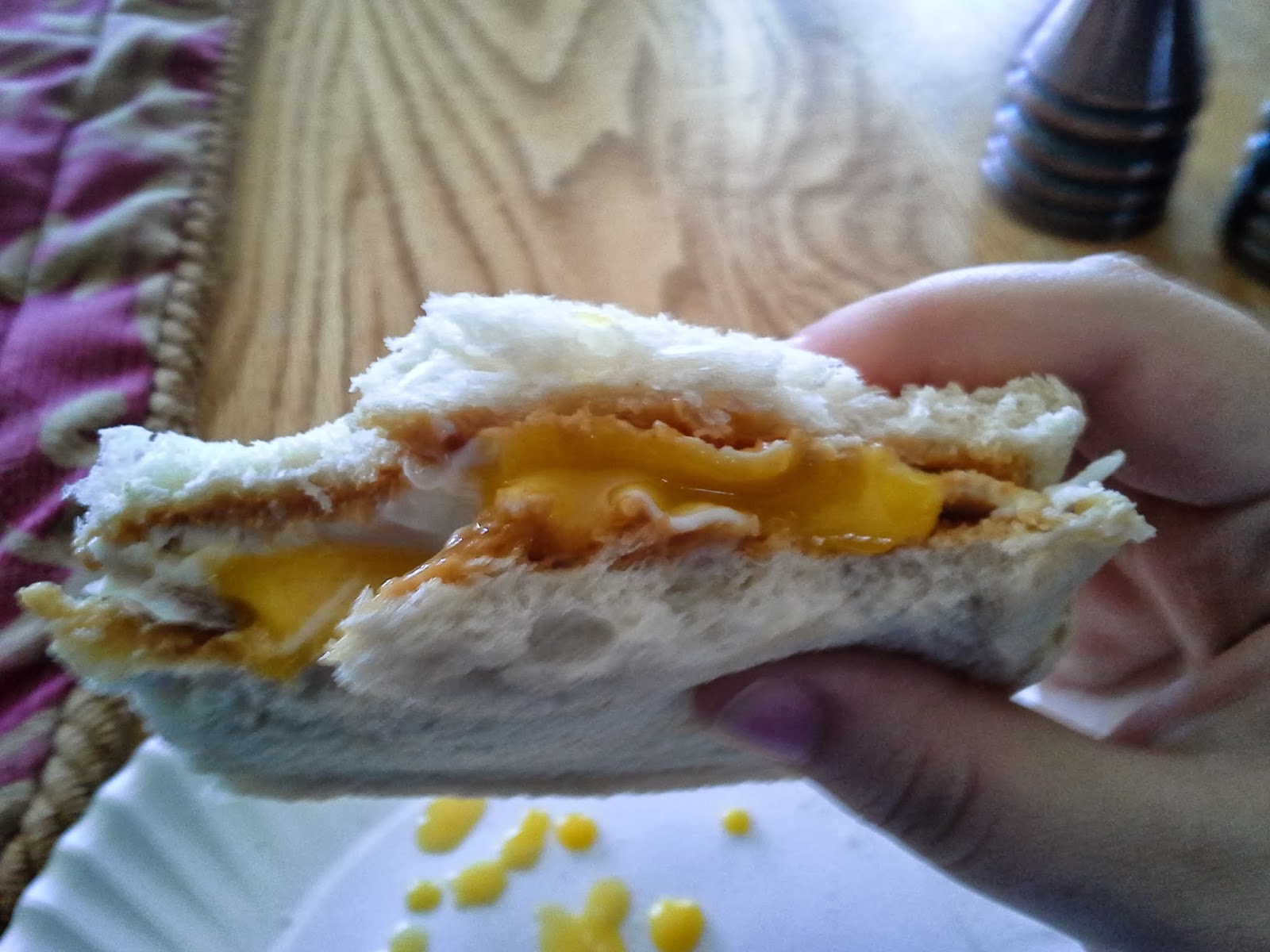 Normal People Food Peanut Butter and Egg Sandwich