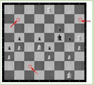 Na posição abaixo de uma partida de xadrez é possível realizar o movimento  do roque das peças brancas? * 