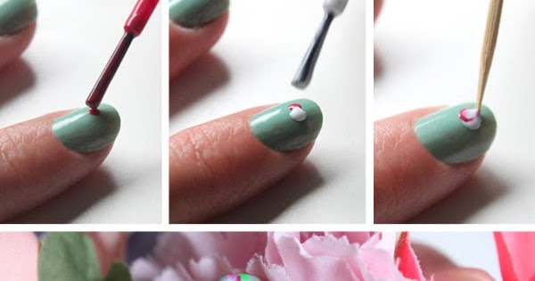 Syl and Sam: diy floral nails