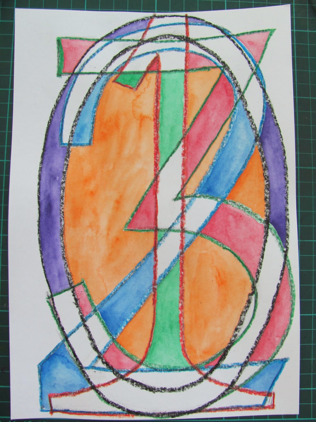 ES MS Art at Dalat: 3rd Grade Project: Jasper Johns - Numbers