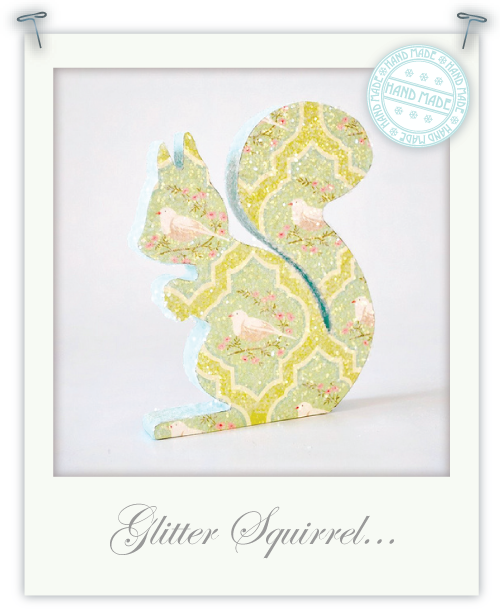 Sparkly print squirrel Sparkly print squirrel