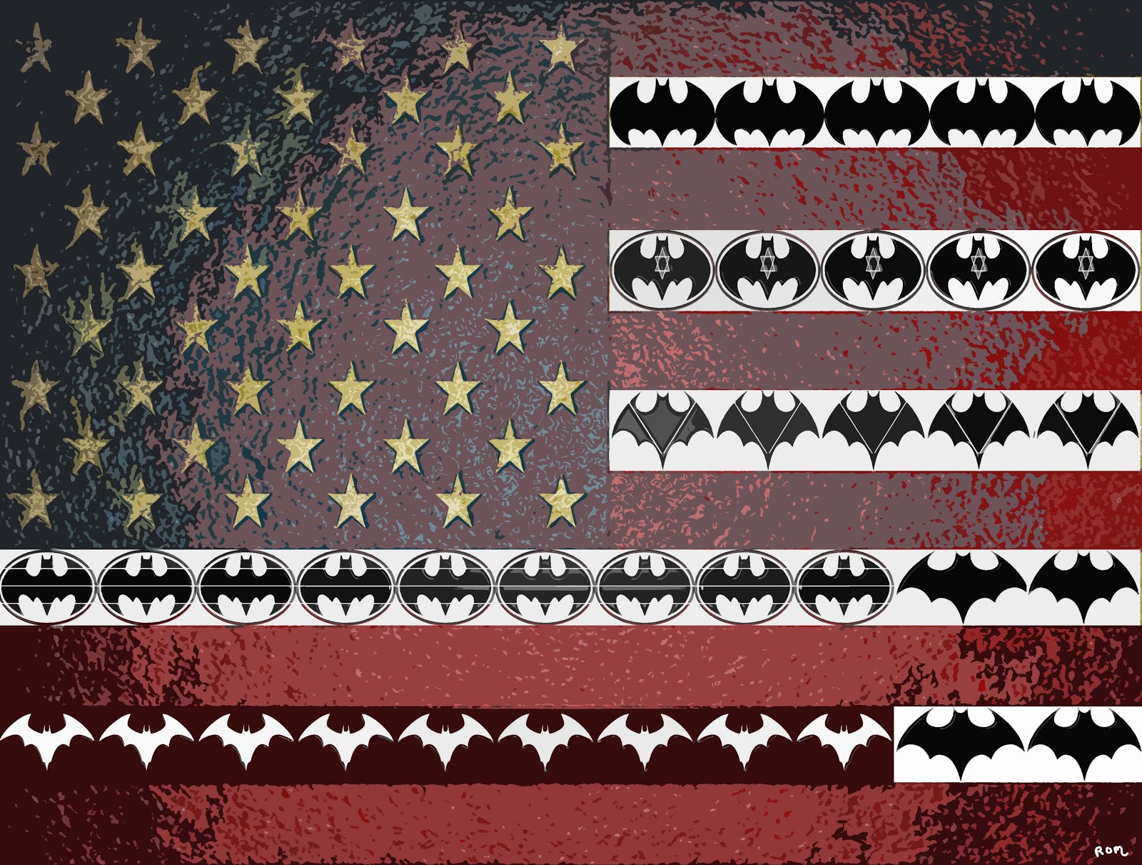 the batman flag