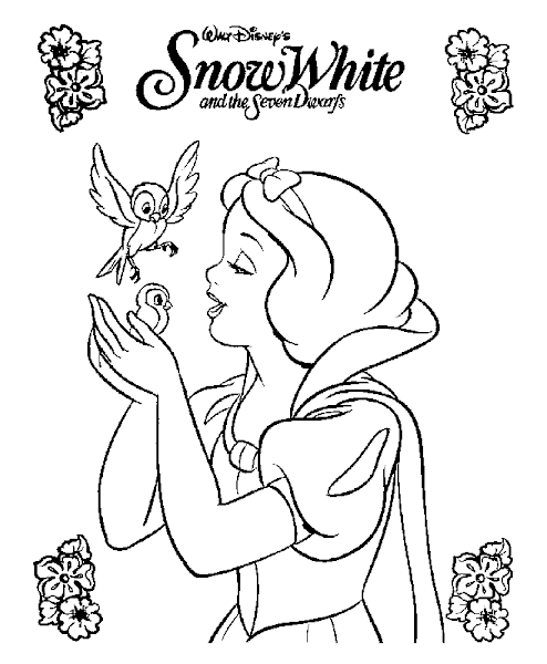 Snow White Coloring Pages Printable