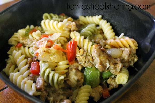 Spicy Italian Sausage & Pepper Pasta | Fantastical Sharing of Recipes