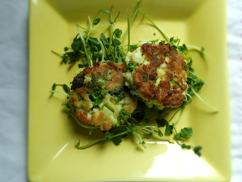 Kale Eats Cauliflower Brocoli Fritters
