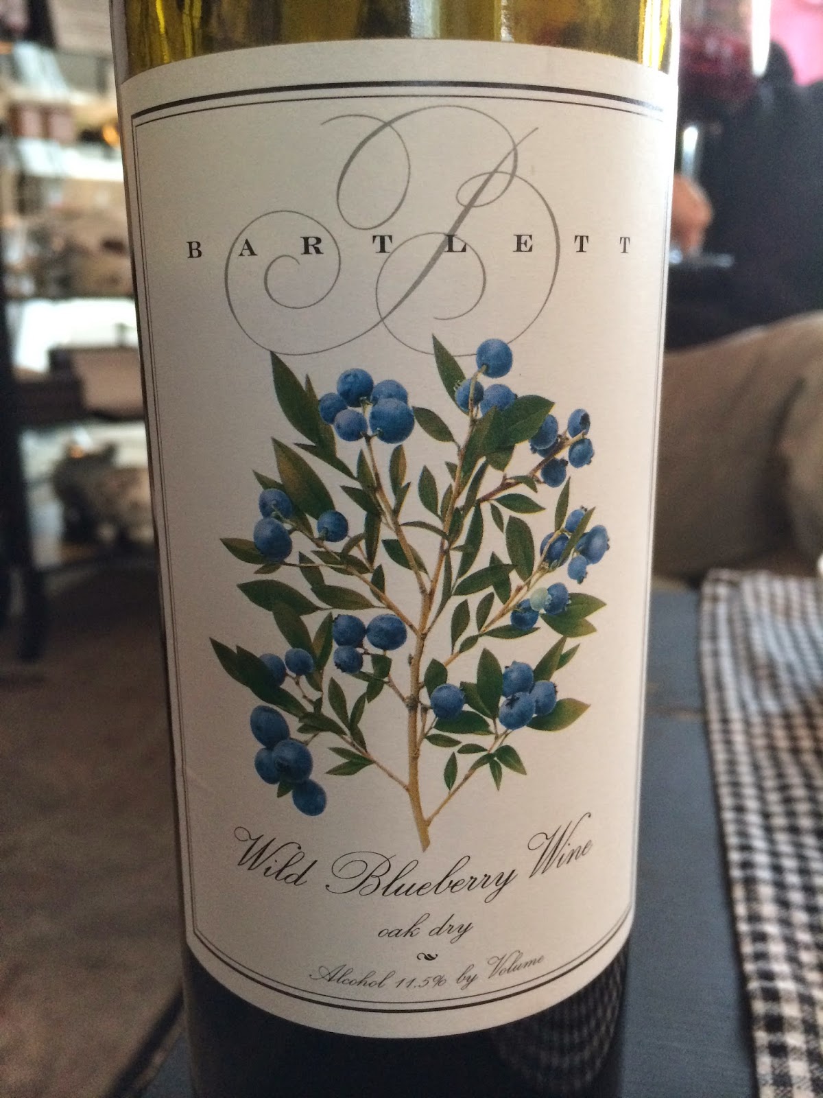 East Coast Wineries Bartlett Estate Wild Blueberry Wine Oak Dry