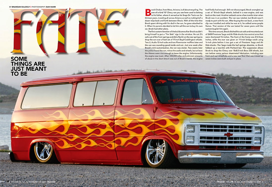 Brock Chobar 1987 Custom Chevy Van Truckin Magazine