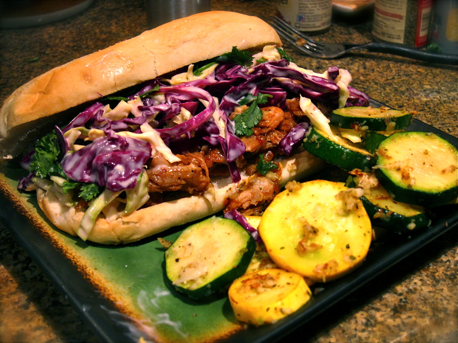 Saleena Pulled Pork Sandwiches with Jalapeño Slaw