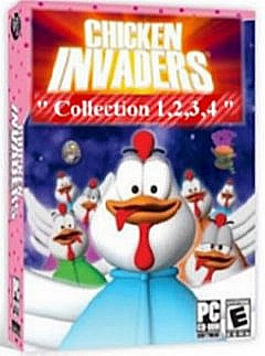 Chicken Invaders 1,2,3,4 Collection Poster | Chicken Invaders 1,2,3,4 Collection Cover