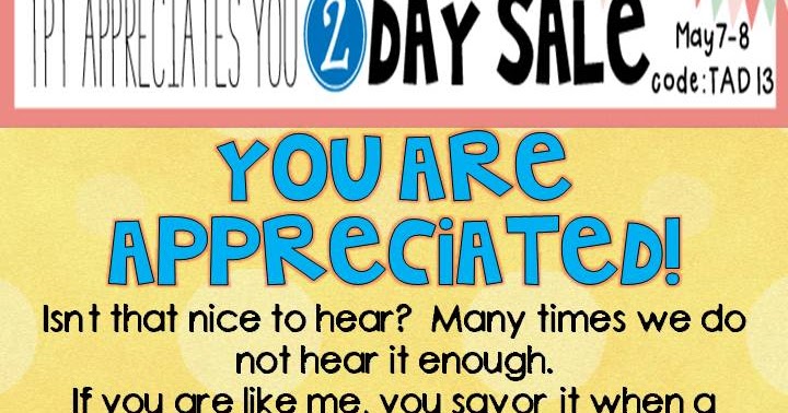 Teacher Appreciation Week - I Love 1st Grade