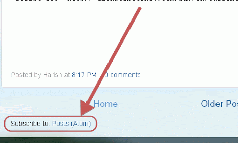 Cara Menghilangkan Link Langganan Entri Atom di Blog