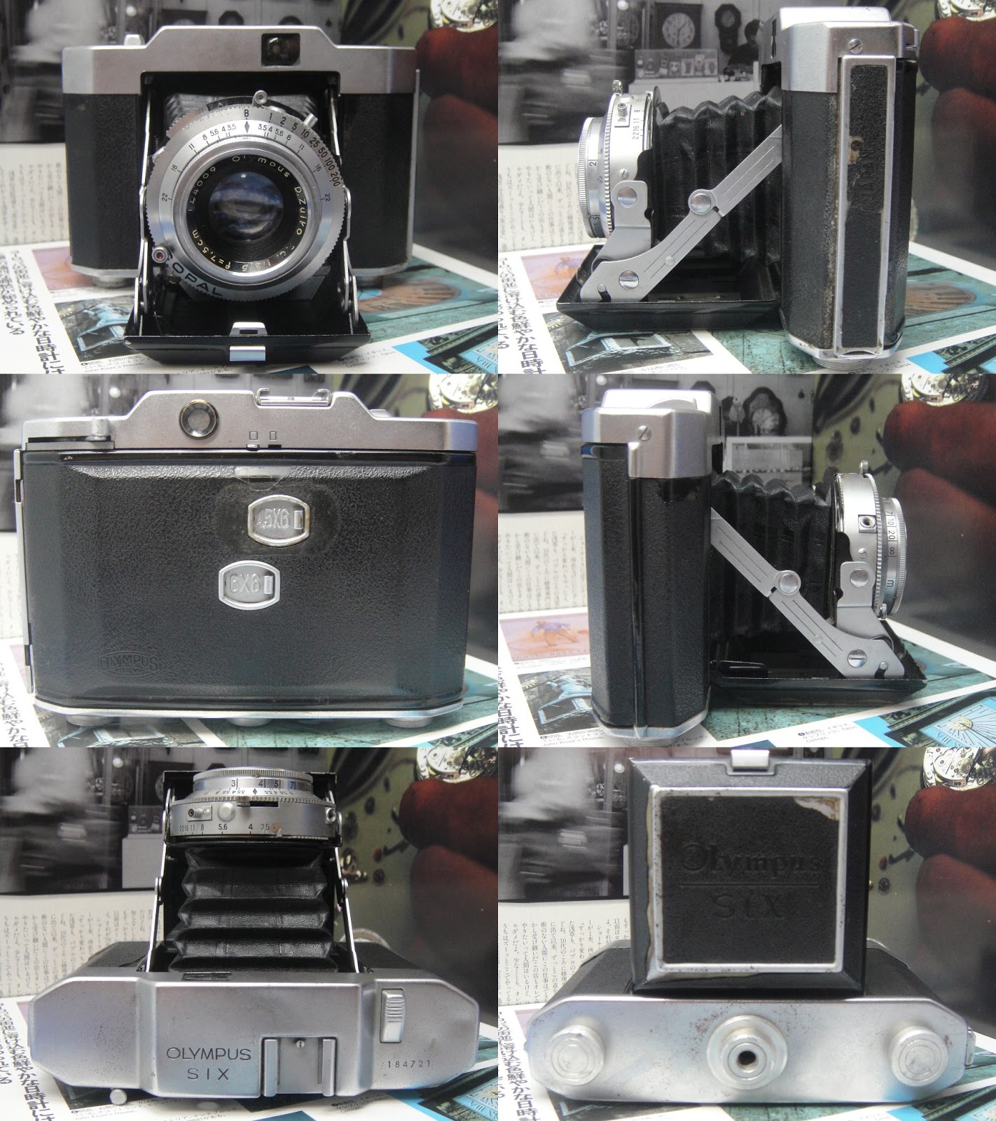 Antique Watch Bar OLYMPUS SIX V FOLDING CAMERA 1955's