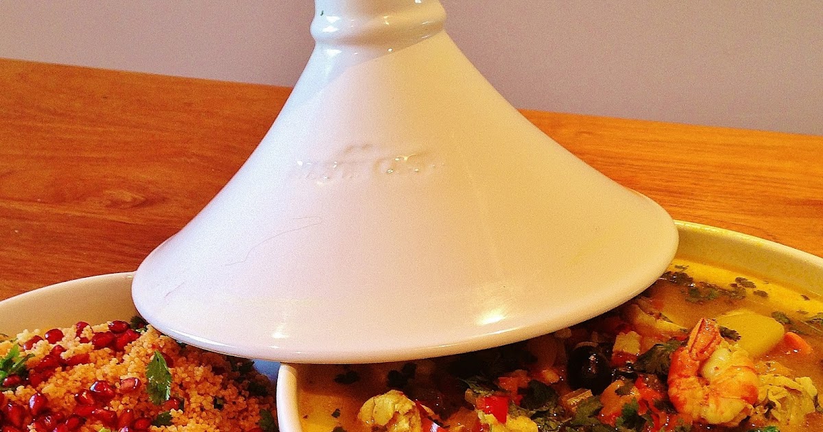 the Best Recipes Spicy Fish Tagine with Harissa & Pomegranate Couscous