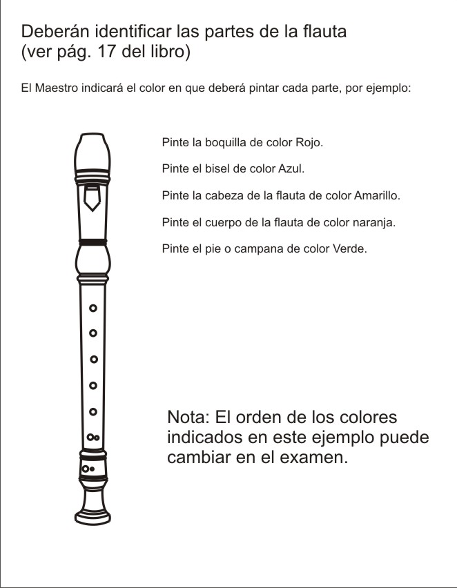 Music Class CEAD Christian School (Documentos) Ejemplos para examen de