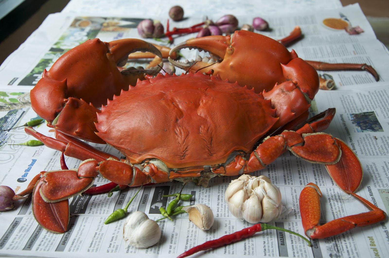 Indonesian Medan Food Bamboo Shoot and Crab