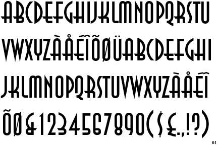 Art deco Fonts - styles - FontSpace
